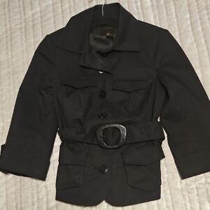 The Limited Belted Black Jacket Size Small